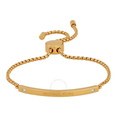 michael kors mkj4641710|Michael Kors Jewellery Ladies' PVD Gold plated Logo .